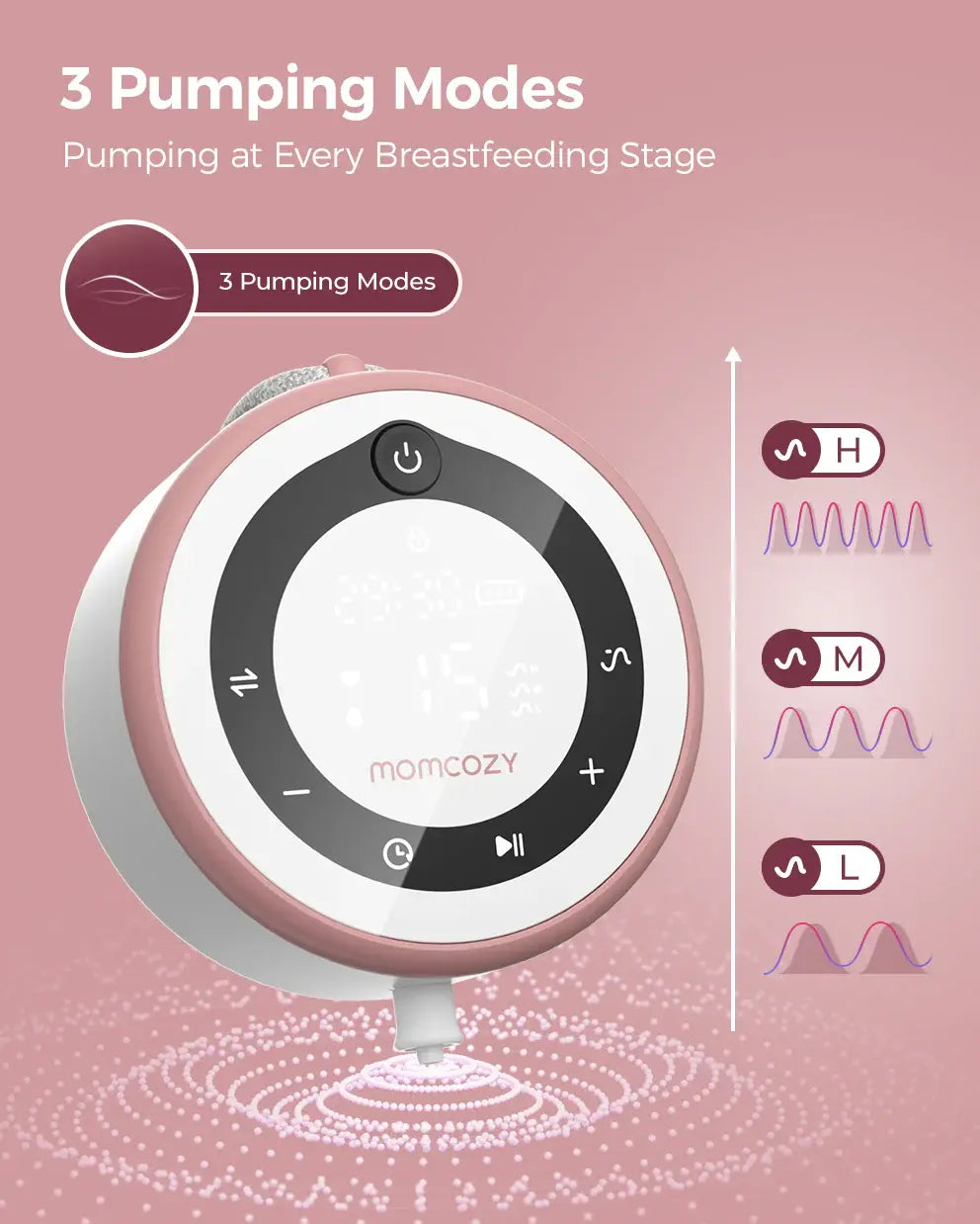 Momcozy V1 Pro Hospital-Grade Wearable Breast Pump - view 12