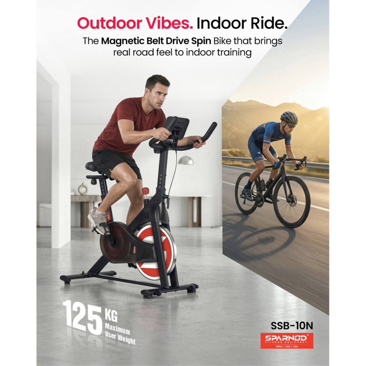 Sparnod Fitness Magnetic Spin Bike, SSB-10N