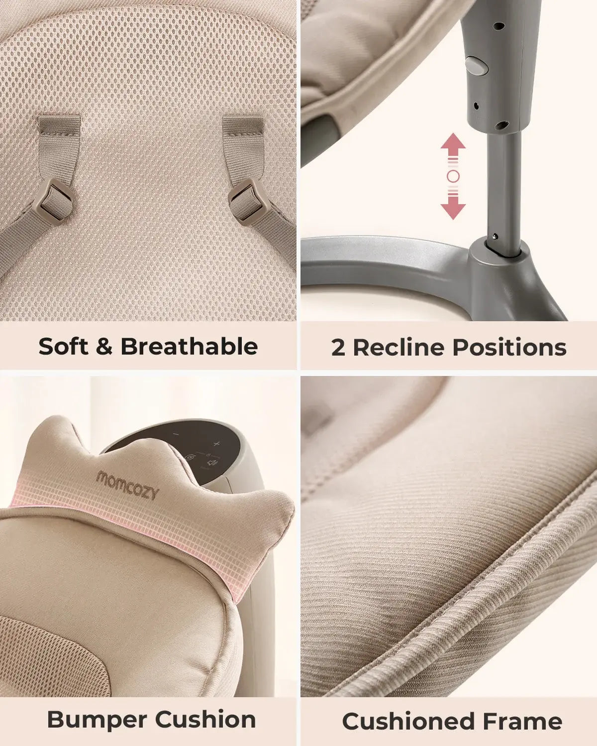 Momcozy 2-in-1 Electric Baby Swing - view 14