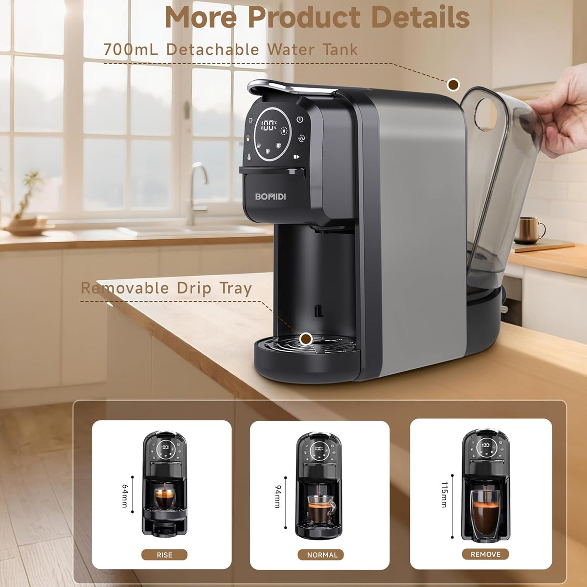 3-in-1 Smart Capsule Coffee Machine, photo 4 of 9, Oasis Store Qatar