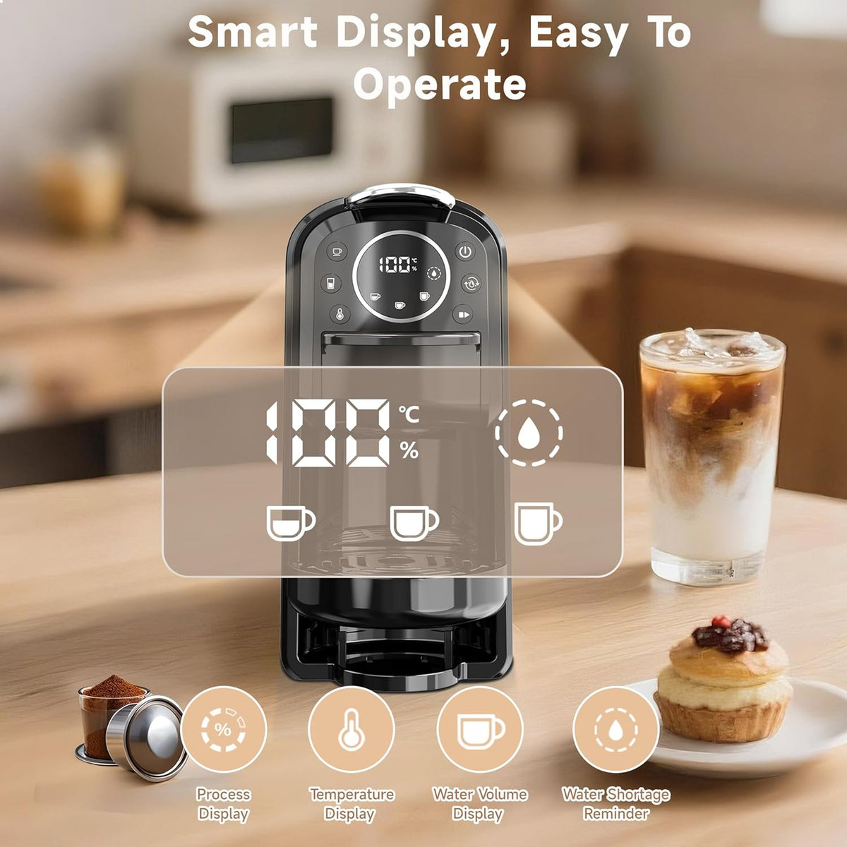 3-in-1 Smart Capsule Coffee Machine, photo 7 of 9, Oasis Store Qatar