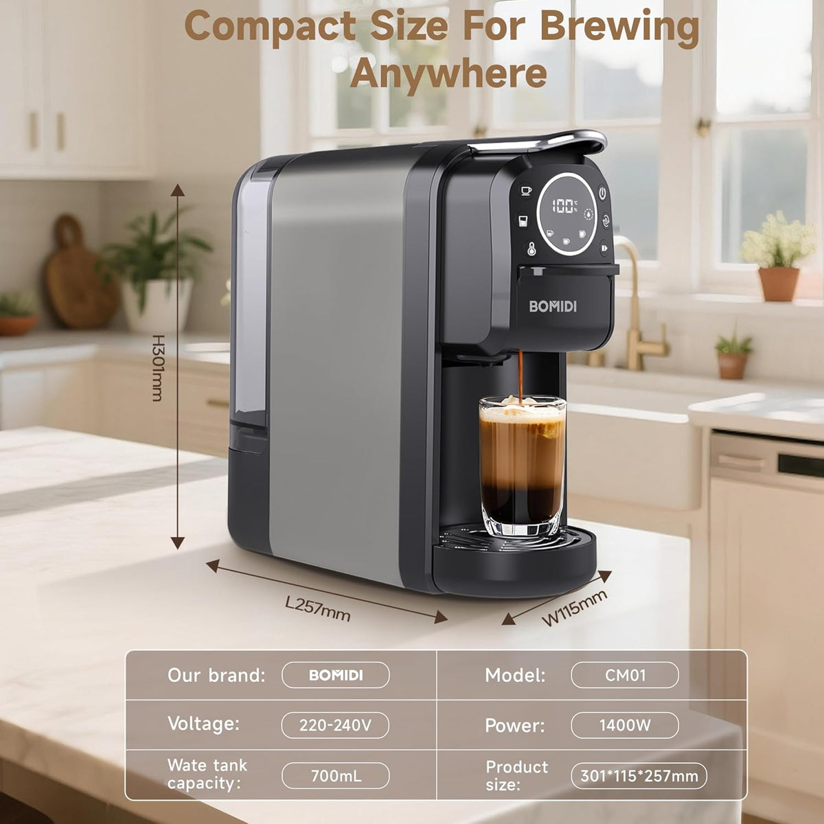 3-in-1 Smart Capsule Coffee Machine, photo 8 of 9, Oasis Store Qatar