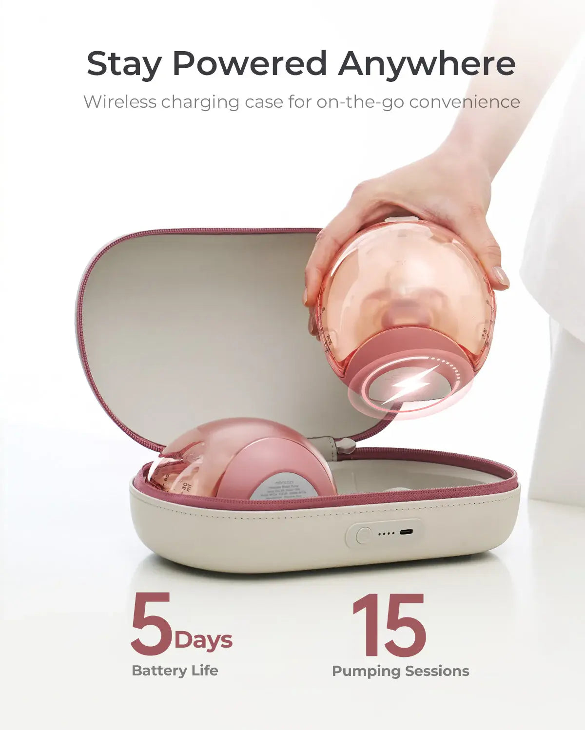 Momcozy Air 1 Ultra-Slim Wearable Breast Pump - view 10