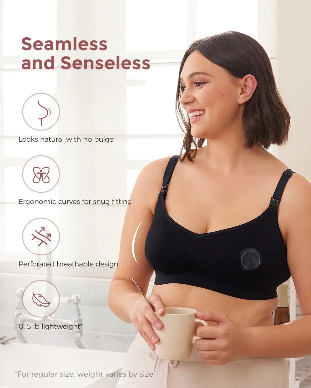 Momcozy 999 Silver Nipple Shields, Perforated - view 3