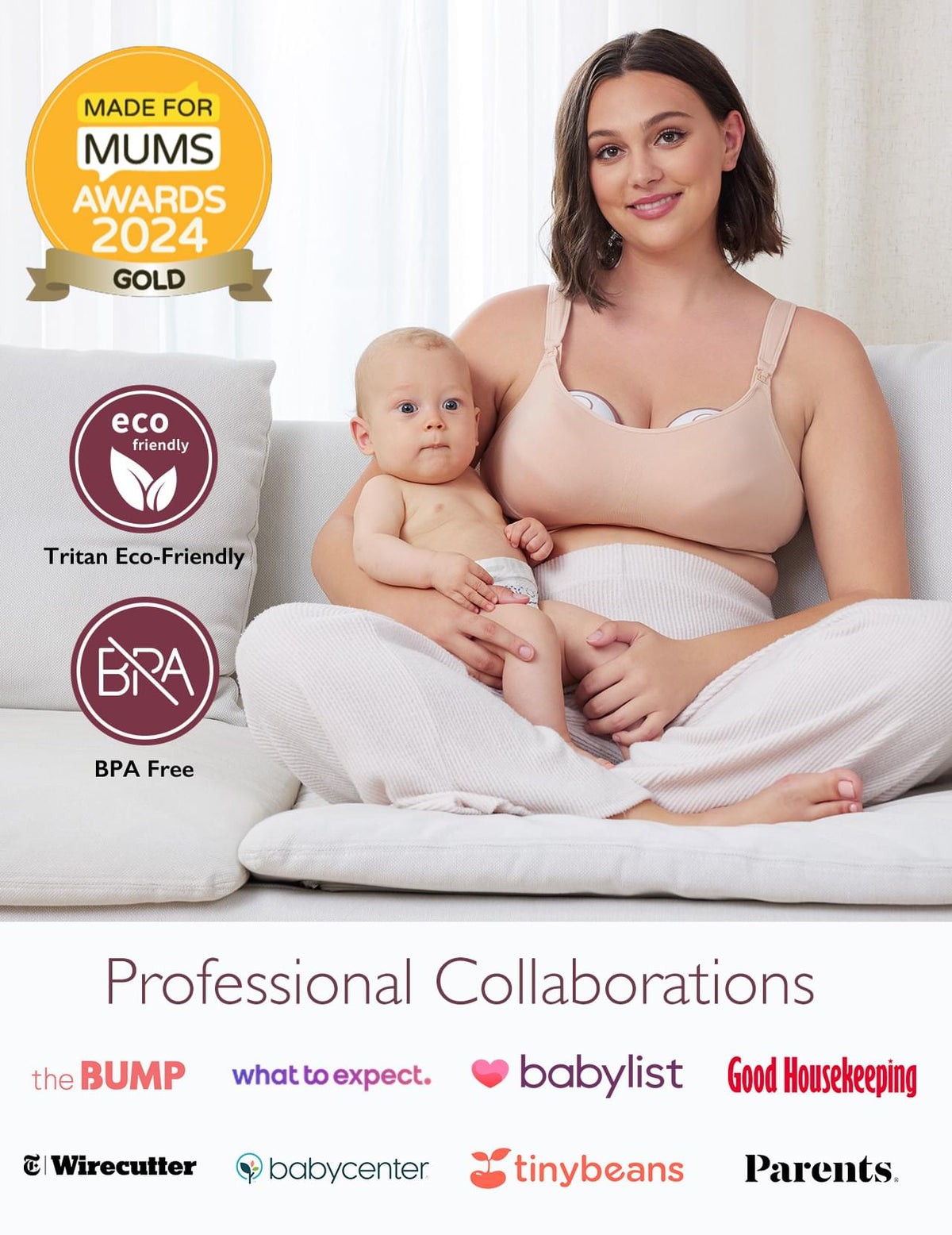 Momcozy M6 Wearable Breast Pump, Grey - view 8
