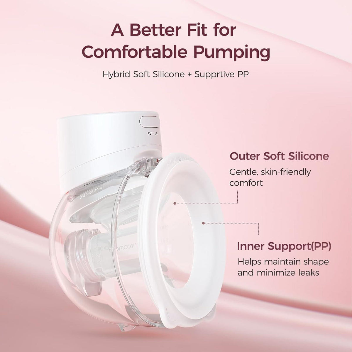 Momcozy S12 Pro Wearable Breast Pump, White - view 7