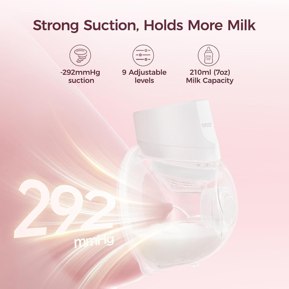 Momcozy S12 Pro Wearable Breast Pump, White - view 3