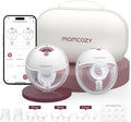 Momcozy M5 Smart Wearable Breast Pump with App Control, Maroon