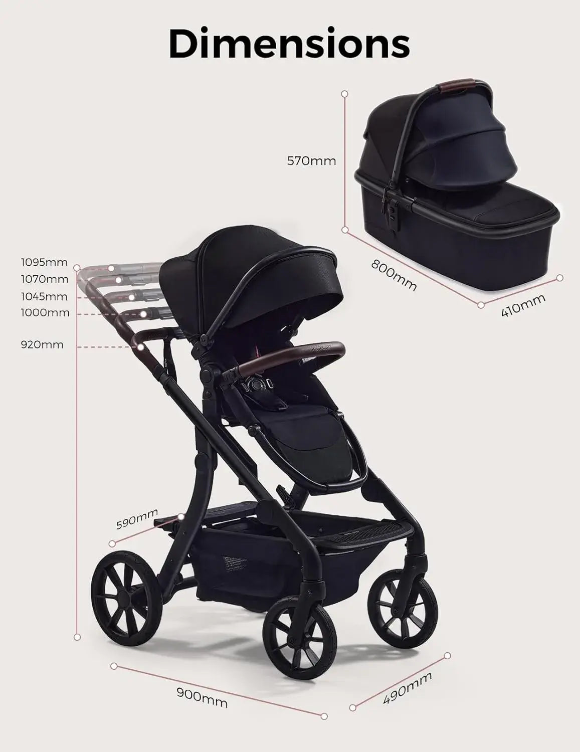 Momcozy ChangeGo Convertible Baby Stroller - view 5