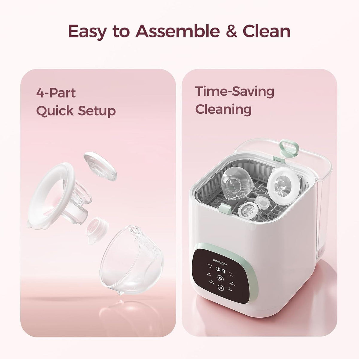 Momcozy S12 Pro Wearable Breast Pump, White - view 8
