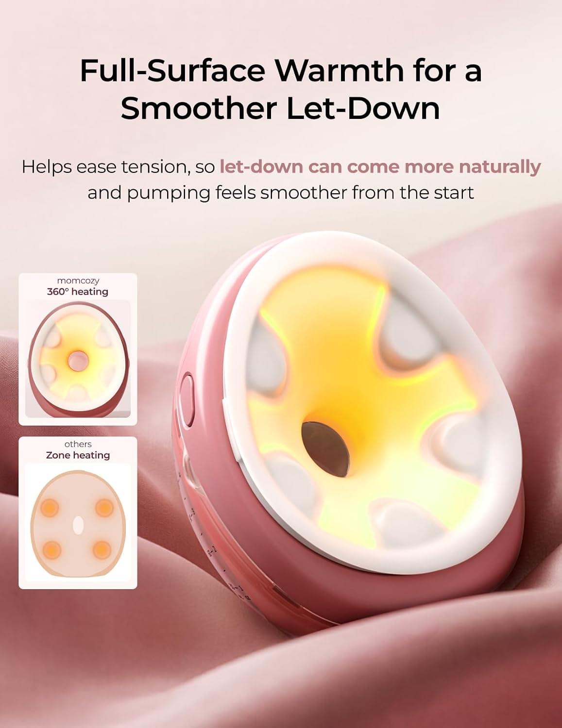Momcozy Wellness 1 Warm Massage Wearable Breast Pump - view 5