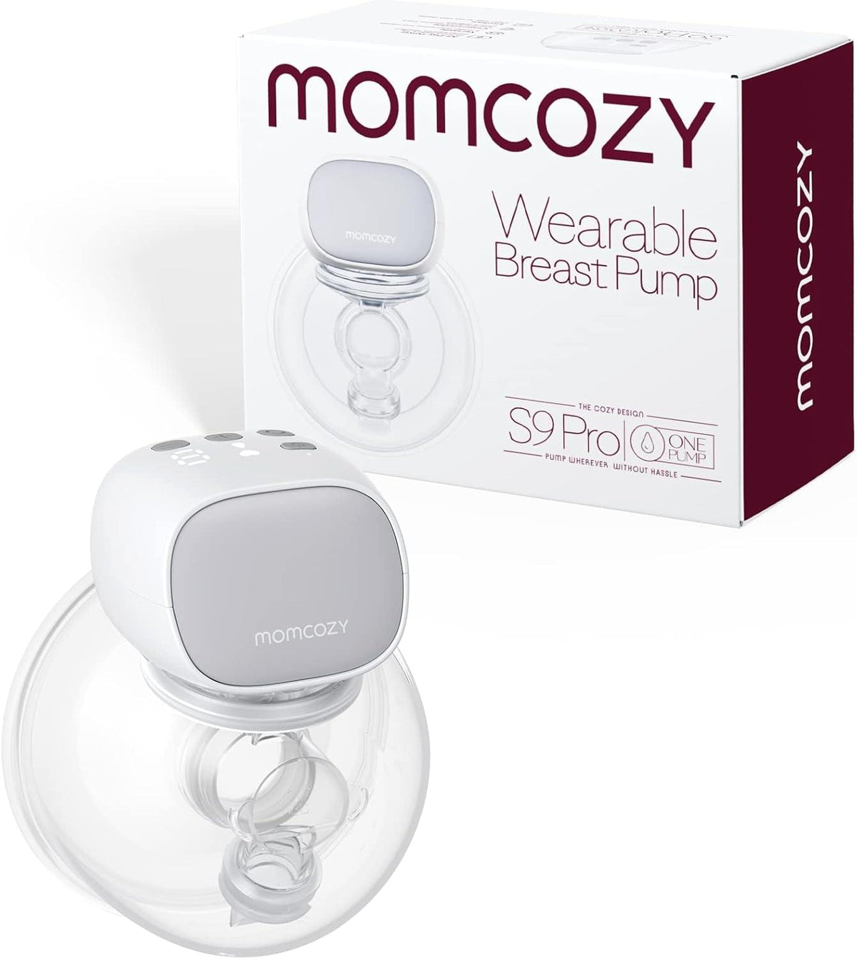 Momcozy S9 Pro Hands-Free Wearable Breast Pump, Grey - view 2