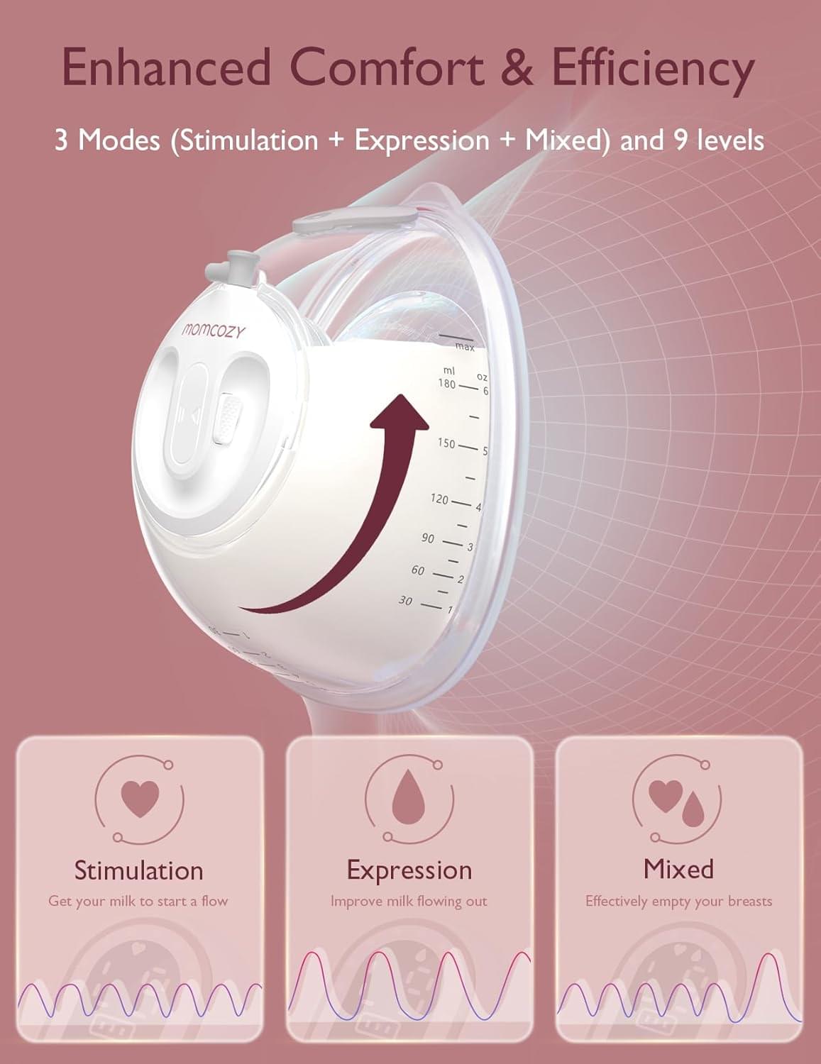 Momcozy V2 Hands-Free Wearable Breast Pump - view 2