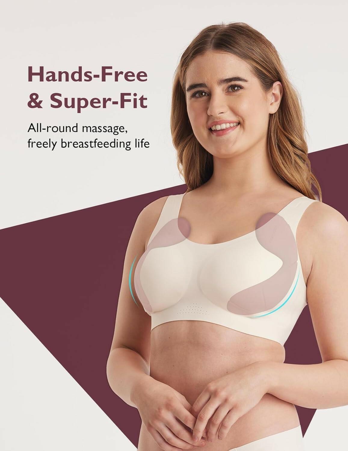 Momcozy Hands-Free Warming Lactation Massage Pads, 2-Pack - view 2