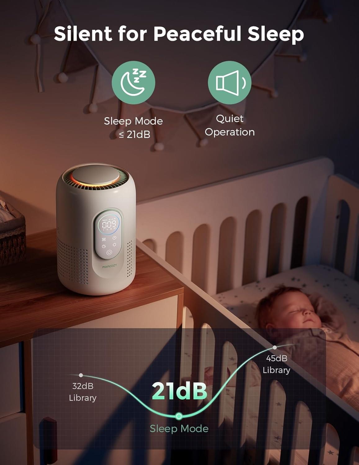 Momcozy CozyBreath Nursery Air Purifier with H13 HEPA - view 4