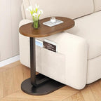 C-Shaped Side Table for Sofa and Bed