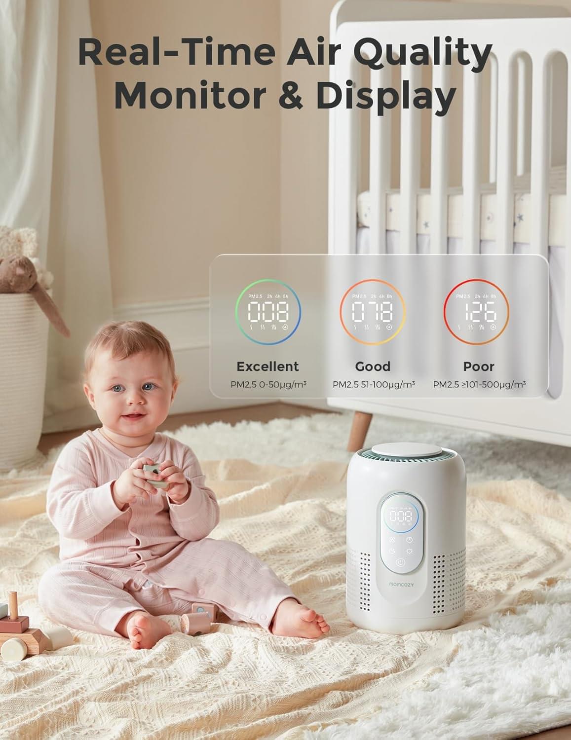 Momcozy CozyBreath Nursery Air Purifier with H13 HEPA - view 6