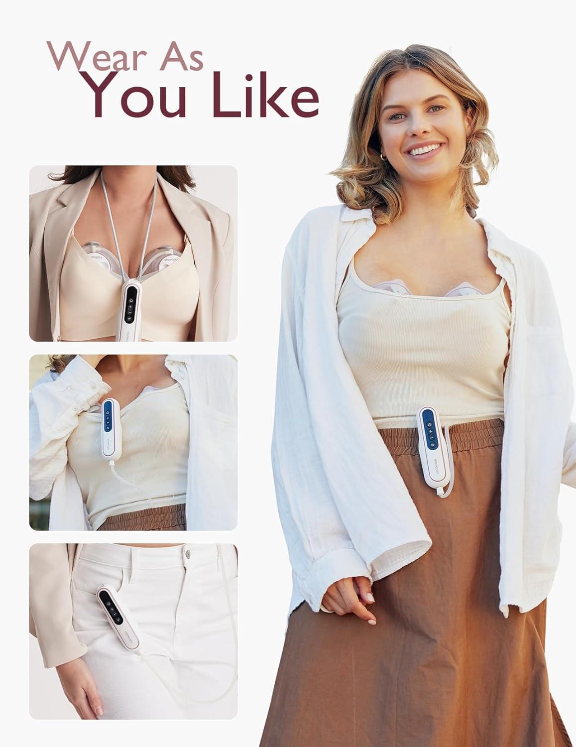 Momcozy V2 Hands-Free Wearable Breast Pump - view 6