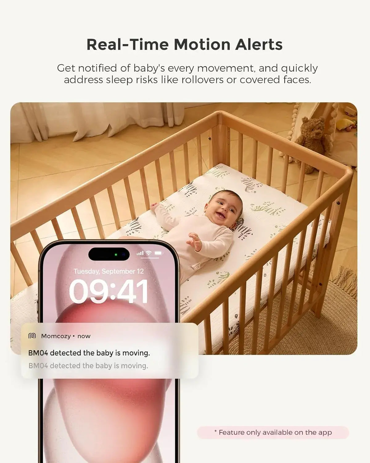 Momcozy 5-Inch Dual-Mode Smart Baby Monitor - view 3