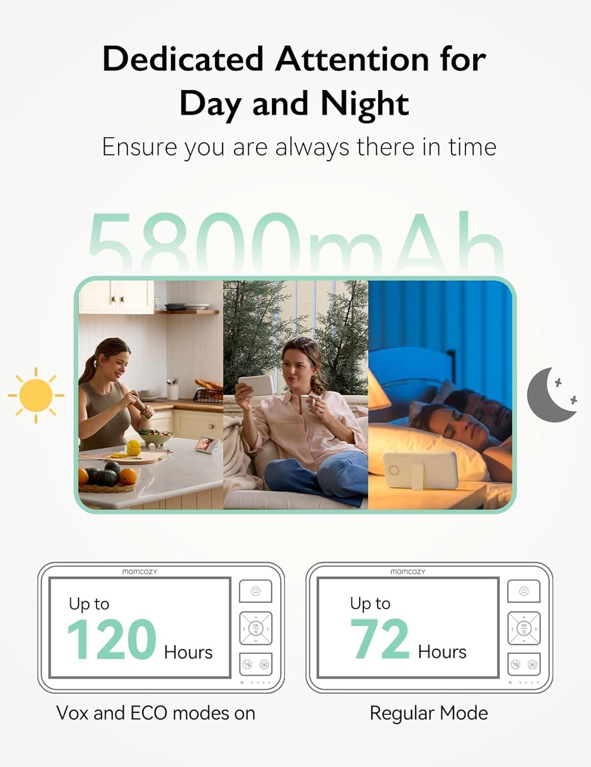 Momcozy 5.5-Inch 1080P Video Baby Monitor, Non-WiFi - view 7