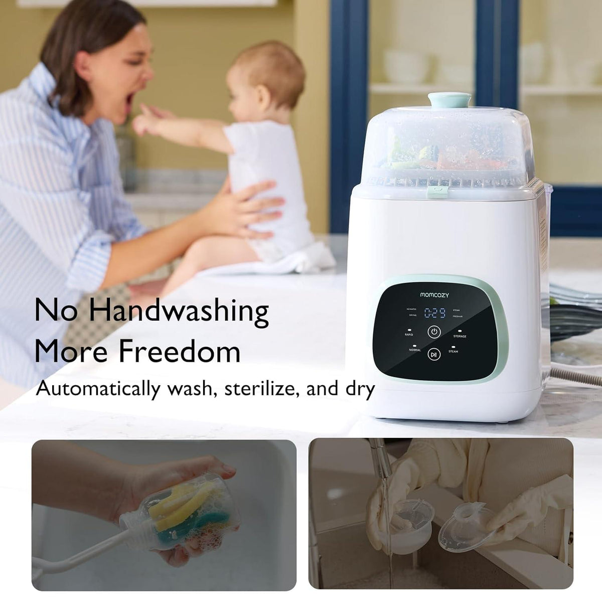 Momcozy KleanPal Pro Baby Bottle Washer and Sterilizer - view 2