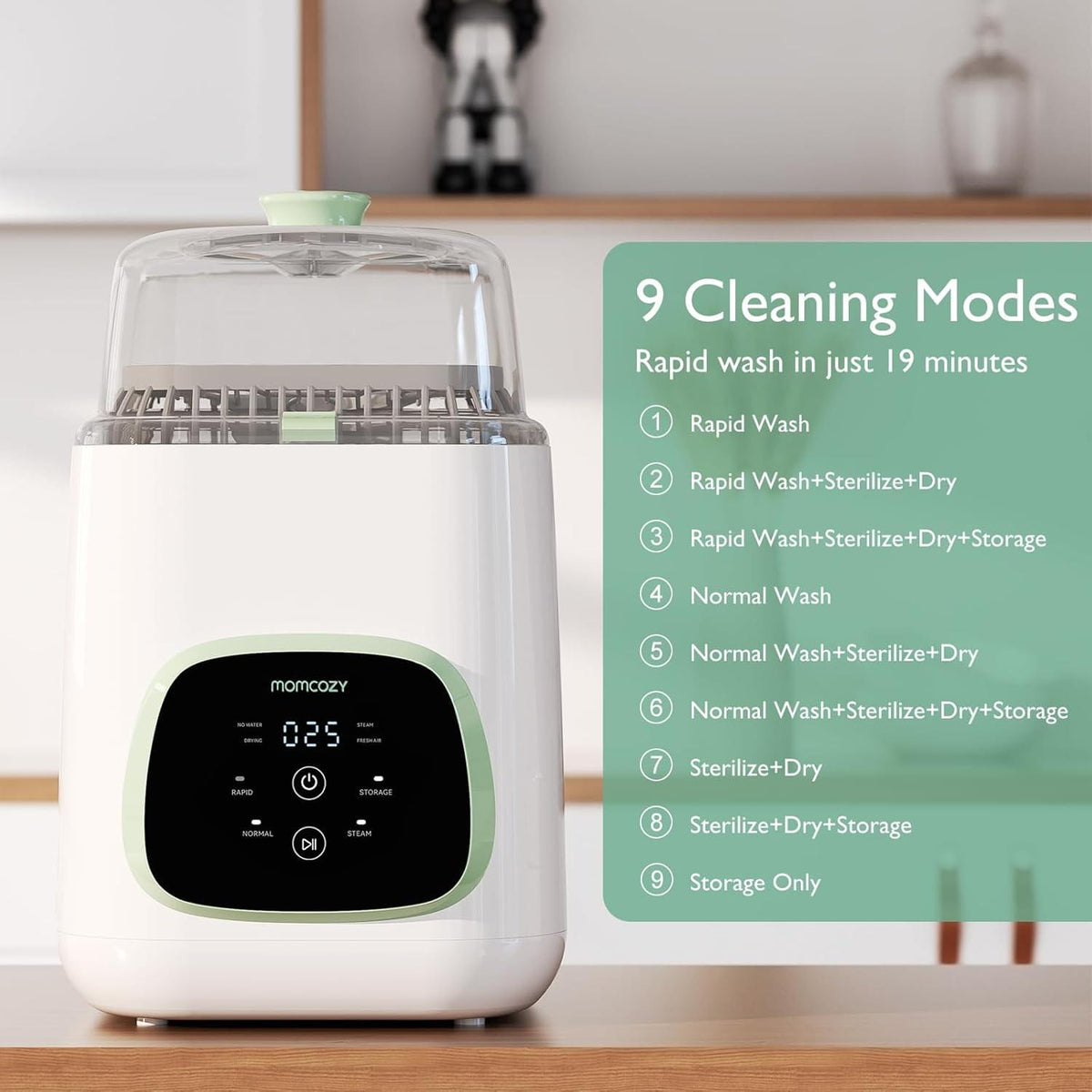 Momcozy KleanPal Pro Baby Bottle Washer and Sterilizer - view 7