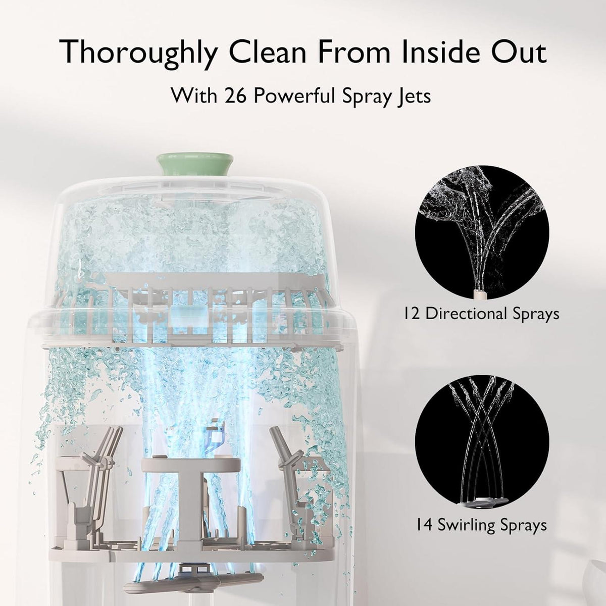 Momcozy KleanPal Pro Baby Bottle Washer and Sterilizer - view 3