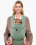 Momcozy GentleTouch Linen Baby Carrier, Sage Green