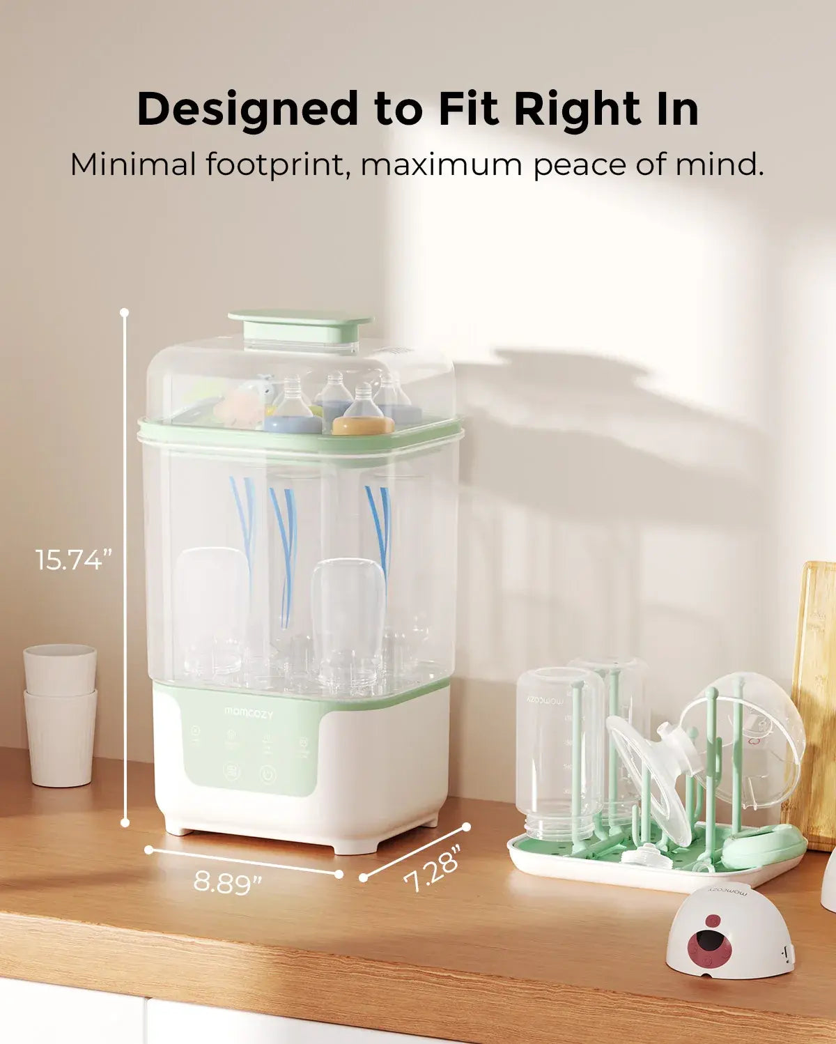Momcozy 4-in-1 Compact Bottle Sterilizer and Dryer - view 4