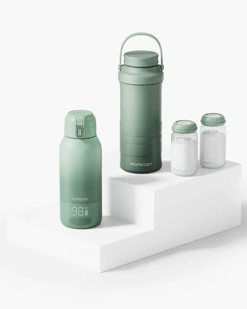 Momcozy On-the-Go Bundle: Portable Milk Warmer and Milk Cooler