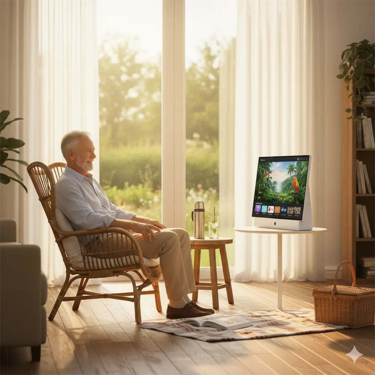Powerology Portable Smart TV, White