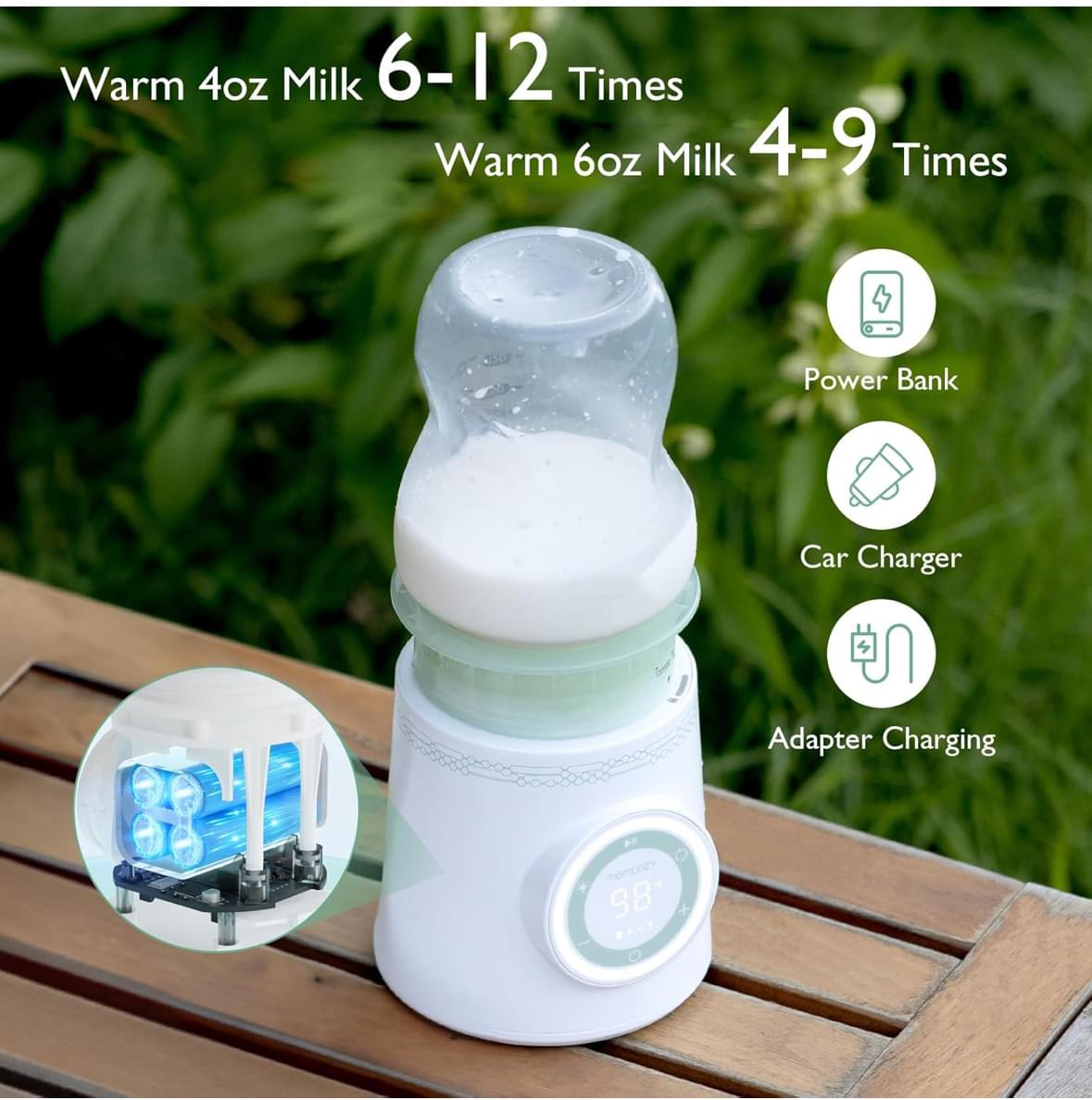Momcozy Portable Cordless Bottle Warmer - view 6
