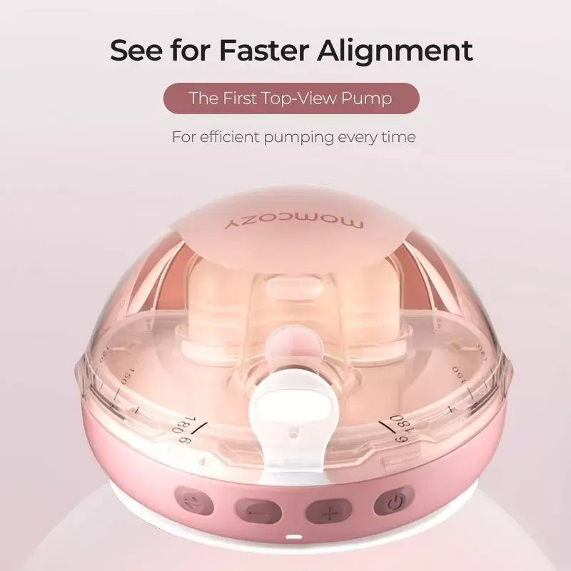 Momcozy Air 1 Ultra-Slim Wearable Breast Pump, Gold - view 3