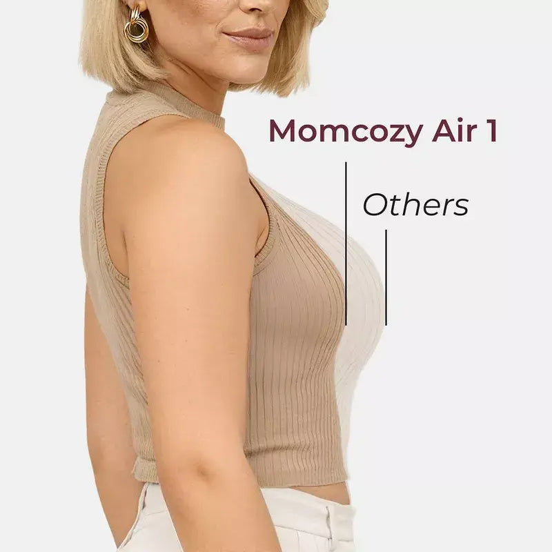 Momcozy Air 1 Ultra-Slim Wearable Breast Pump, Gold - view 9