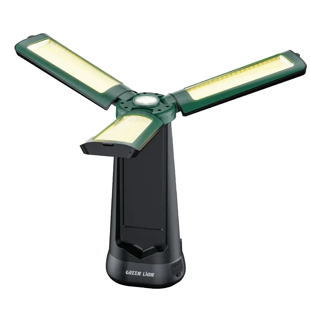Green Lion Trio Beam Lite Tripod Camping Light, Green
