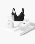 Momcozy Pumping Bundle: Wearable Breast Pump, Nursing Bra and 50 Milk Bags