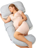 Momcozy G-Shaped Pregnancy Pillow, Grey