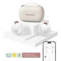 Momcozy M5 Smart Wearable Breast Pump with App Control, Grey