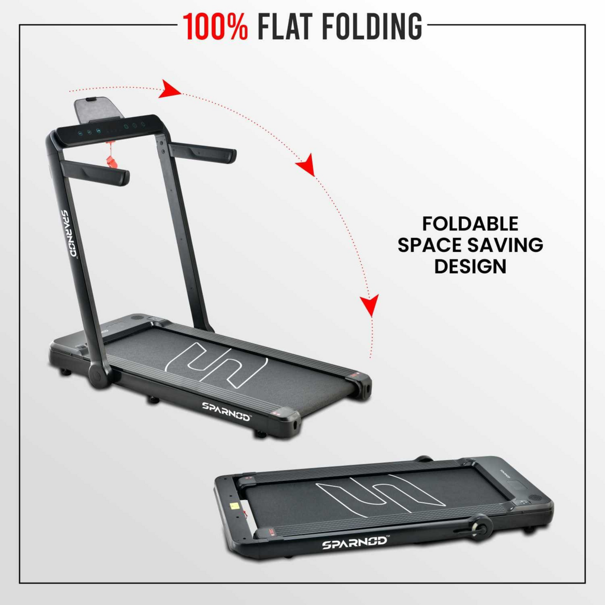 Sparnod Fitness Treadmill STH-3060, Grey