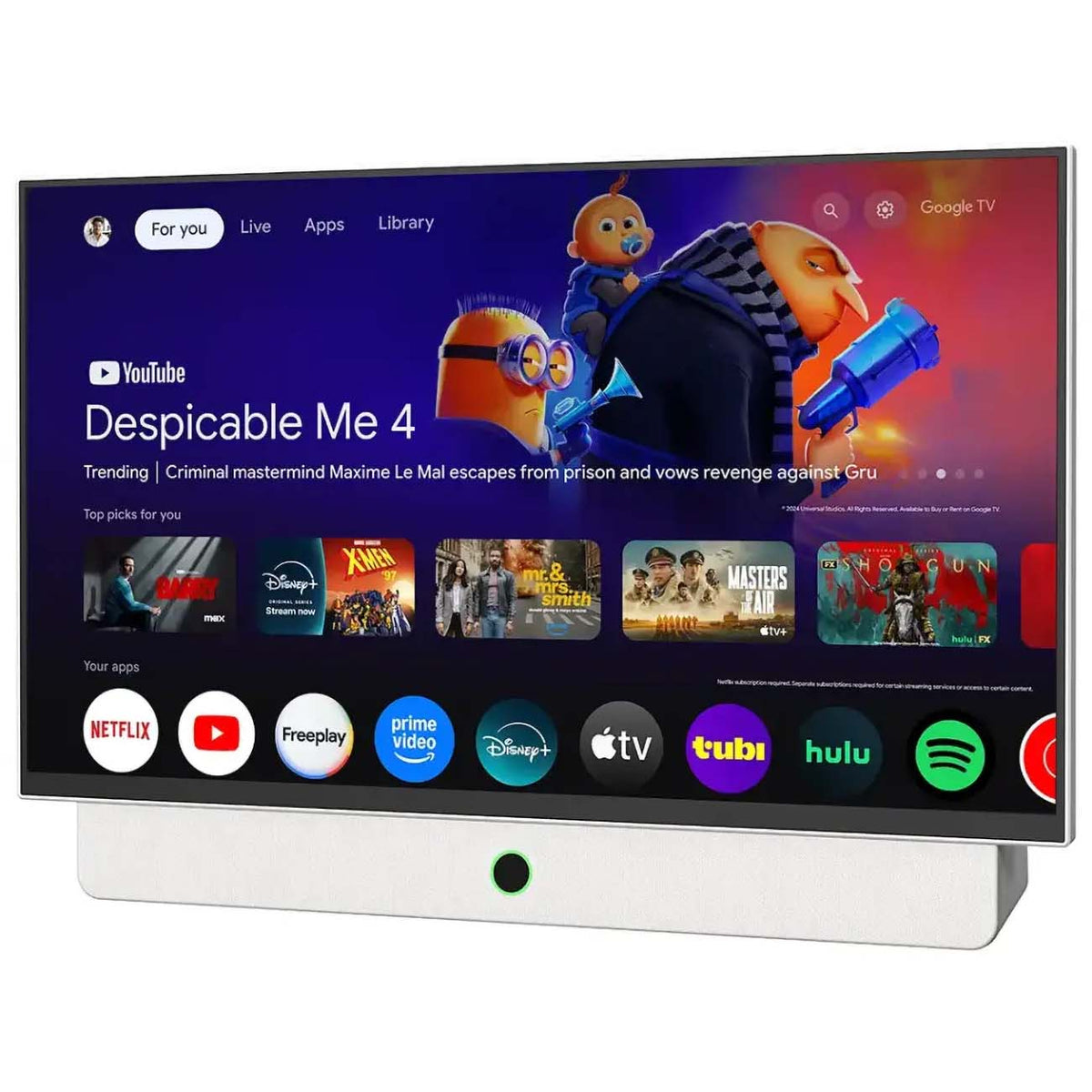 Powerology Portable Smart TV, White