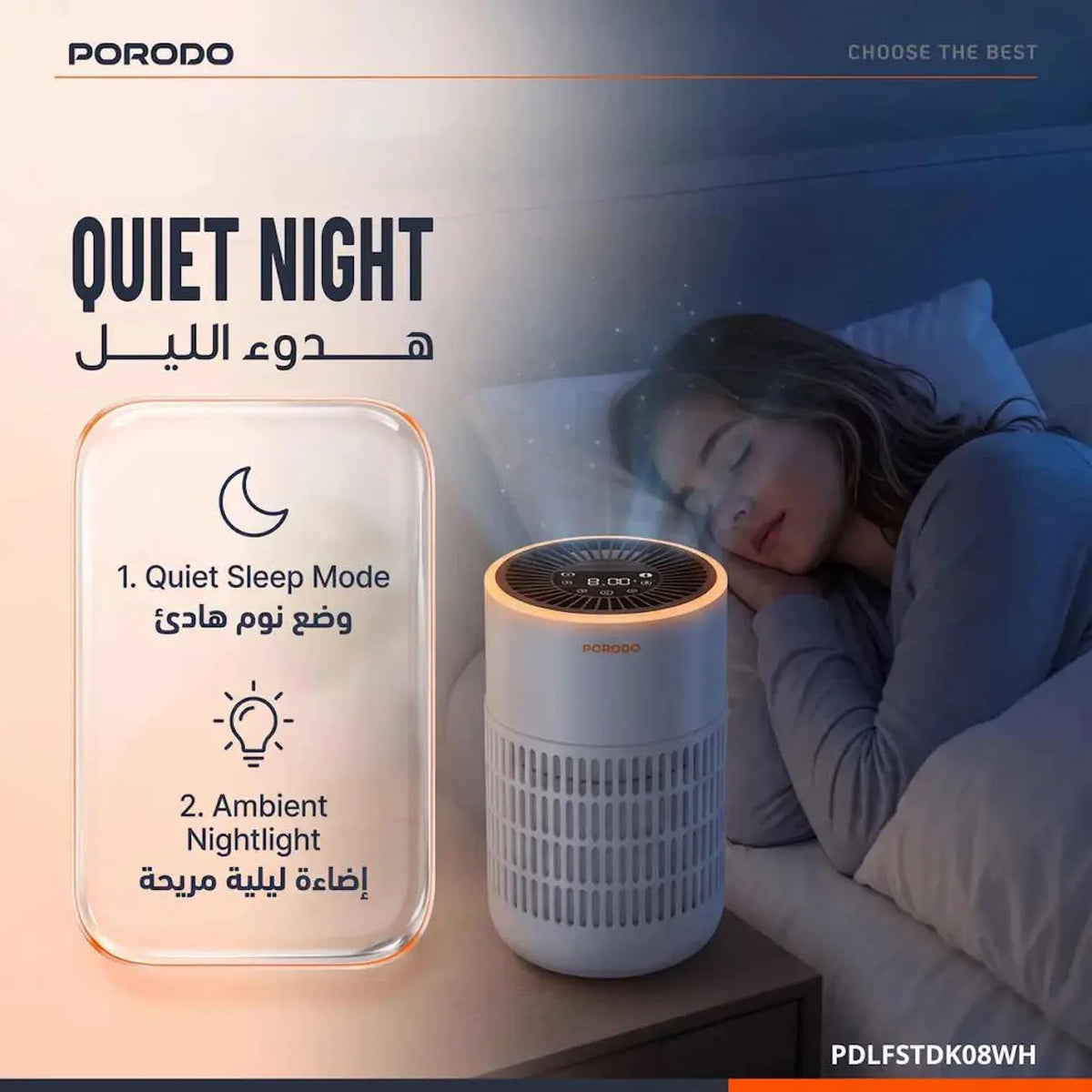 Porodo Purea Prime Air Purifier, White