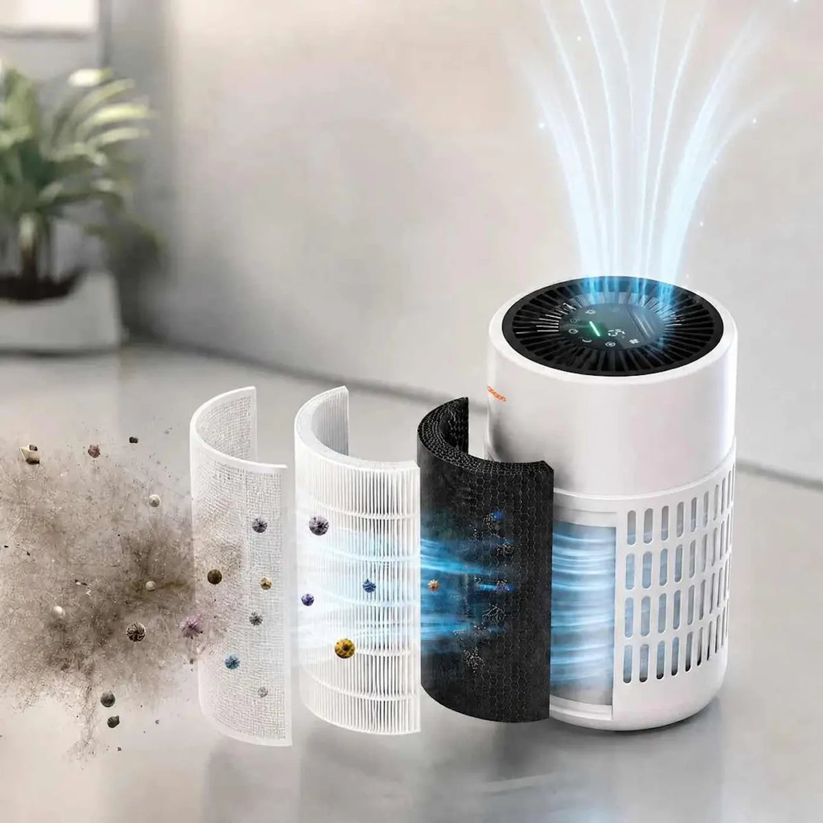 Porodo Purea Prime Air Purifier, White