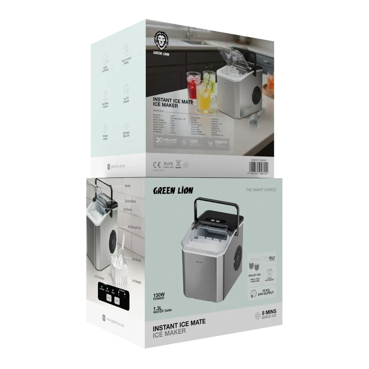 Green Lion Ice Cube Maker Machine, photo 2 of 5, Oasis Store Qatar