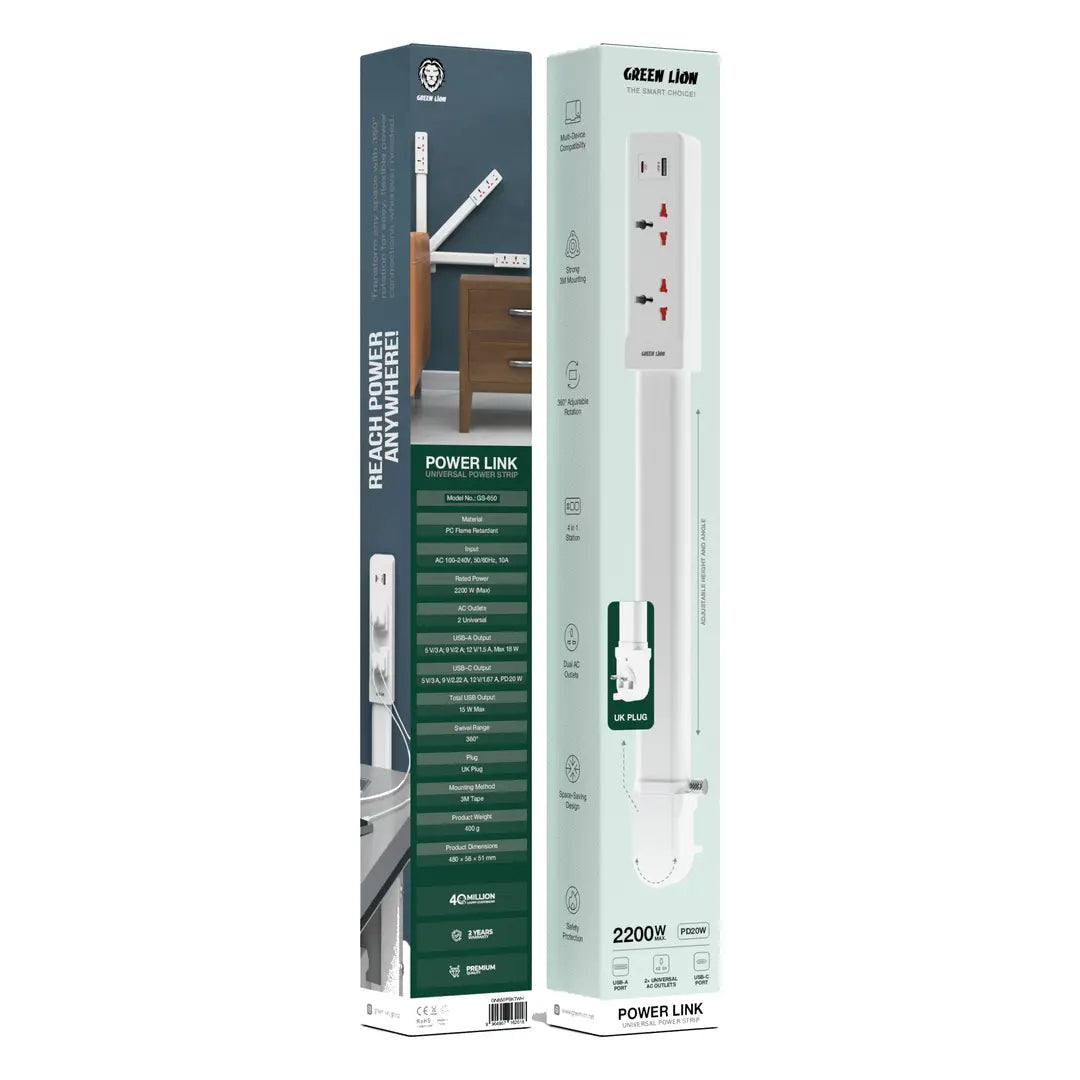 Green Lion Power Link Power Strip, photo 2 of 3, Oasis Store Qatar