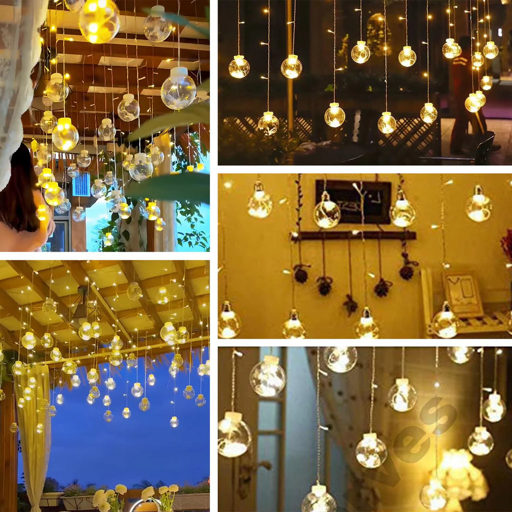 Hanging LED Globe String Lights 3.5 m, photo 2 of 6, Oasis Store Qatar