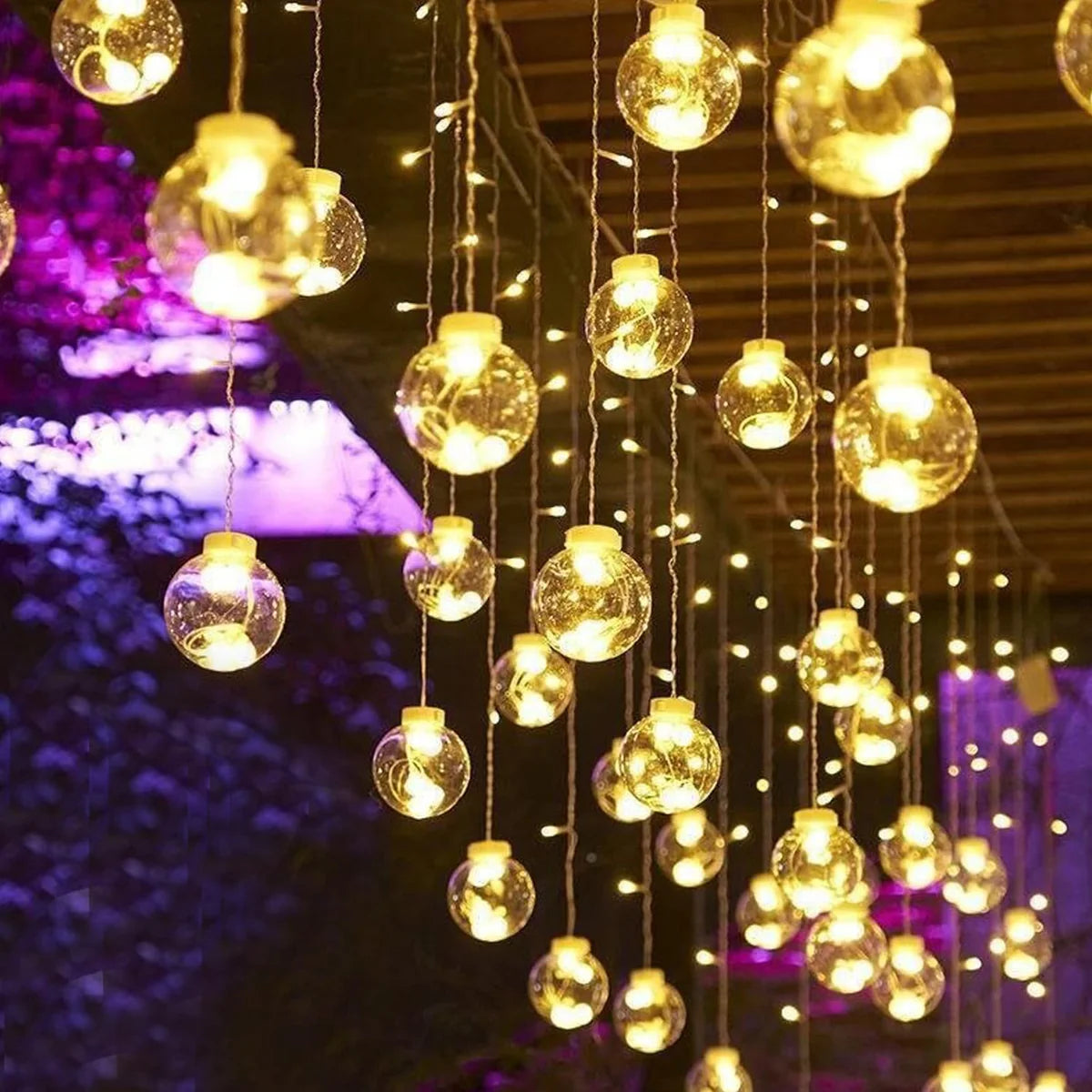Hanging LED Globe String Lights 3.5 m, photo 4 of 6, Oasis Store Qatar