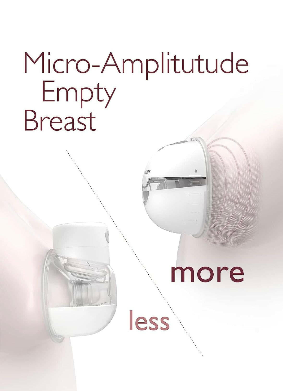 Momcozy M5 Wearable Breast Pump, Grey - view 5