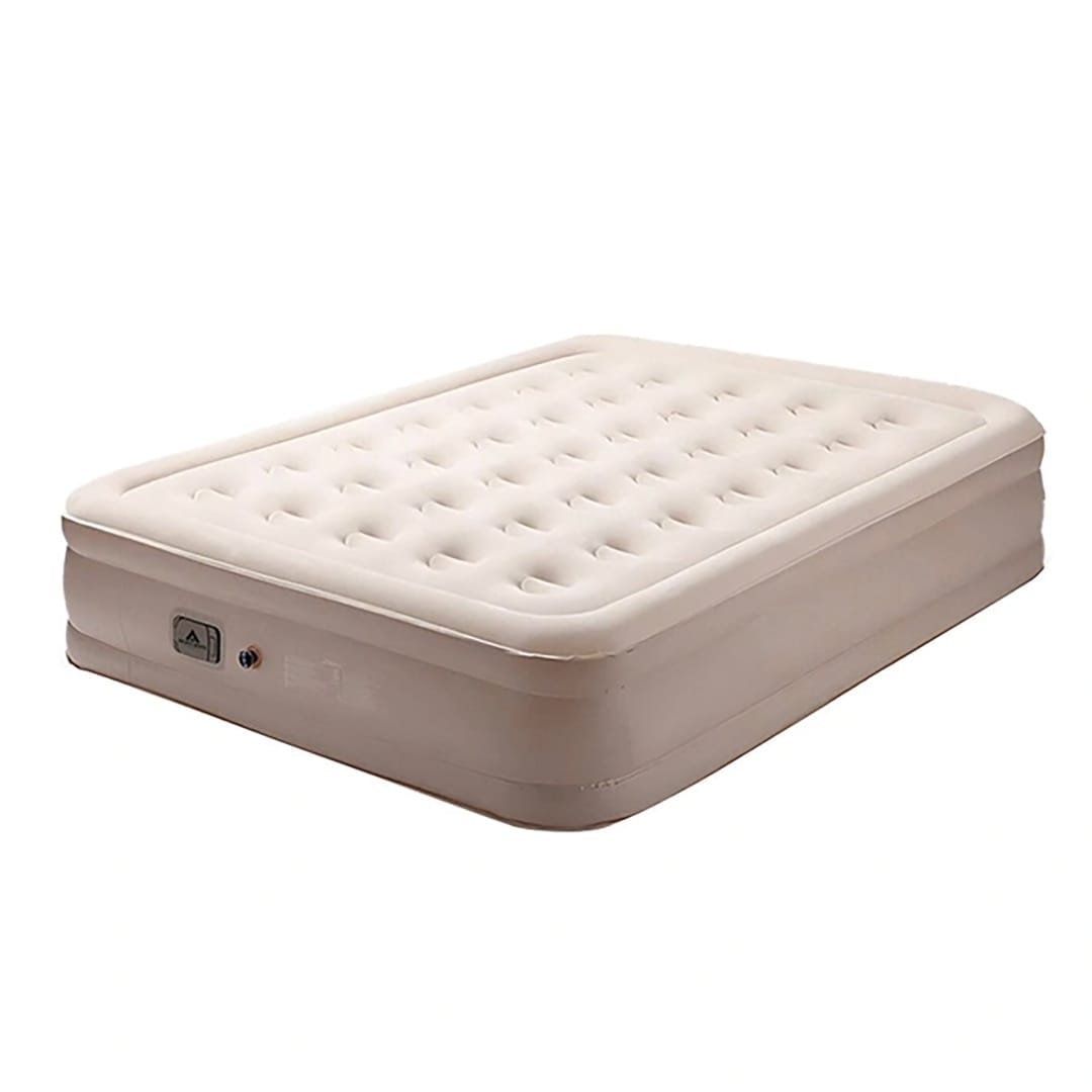 Qstar Inflatable Single Air Bed with Built-In Electric Pump