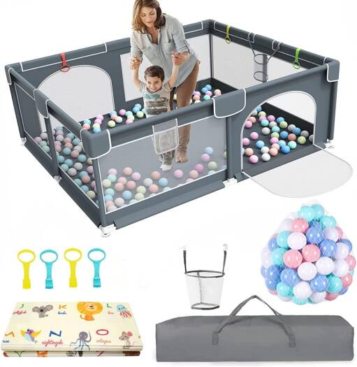 Large Baby Playpen with Ball Pit Balls, photo 4 of 4, Oasis Store Qatar