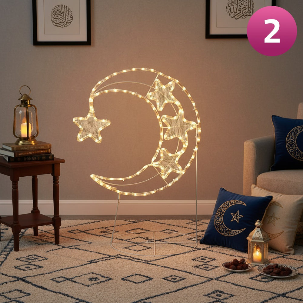 LED Moon & Star Floor Lamp 80 x 120 cm, photo 2 of 3, Oasis Store Qatar
